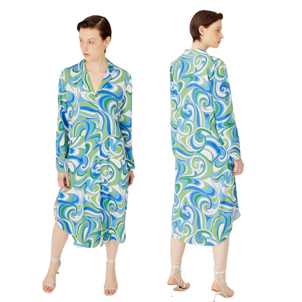 Printed Midi Dress